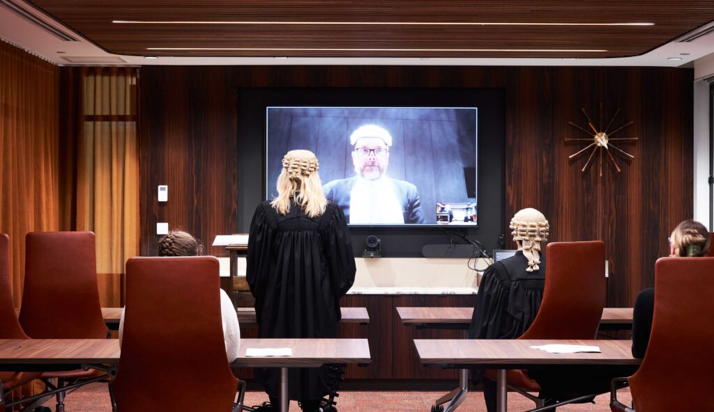 Virtual courtrooms